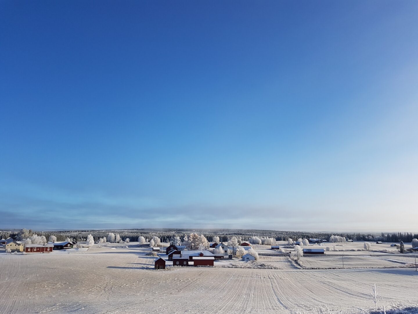 Utsikt vindskyddet på Tun