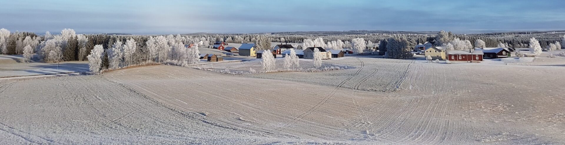 Utsikt vindskyddet på Tun